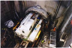 The control room for 'Janice' connected to the rest of the TBM.
